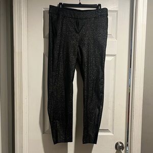 Lane Bryant Black Glitter Pants Size 14